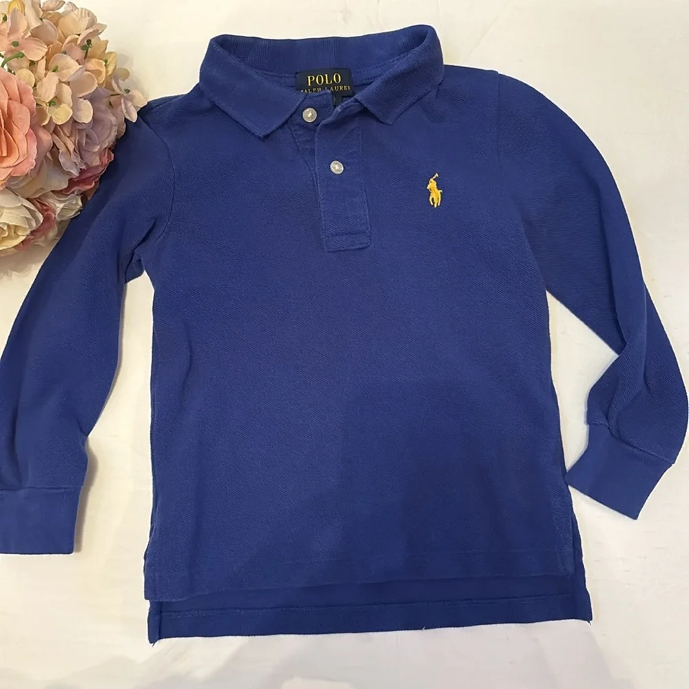 Boys Polo Long Sleeve 2T shirt Polo Ralph Lauren 2T Blue polo shirt Polo